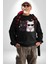 Deadpool Kahvaltı Tasarım Erkek Kadın Unisex Dijital Baskılı Siyah Sweatshirt 5