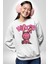 Öfkeli Voodoo Tavşan Xox Erkek Kadın Unisex Dijital Baskılı Beyaz Sweatshirt 4