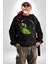 Doğa Silueti Erkek Kadın Unisex Dijital Baskılı Siyah Sweatshirt 1