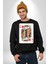 King Of Hearts Klasik Iskambil Kartı Grafiği Erkek Kadın Unisex Dijital Baskılı Siyah Sweatshirt 2