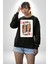 King Of Hearts Klasik Iskambil Kartı Grafiği Erkek Kadın Unisex Dijital Baskılı Siyah Sweatshirt 3