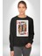King Of Hearts Klasik Iskambil Kartı Grafiği Erkek Kadın Unisex Dijital Baskılı Siyah Sweatshirt 4