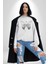 Kelebekler Gibi Cesur Ol Erkek Kadın Unisex Dijital Baskılı Beyaz Sweatshirt 2