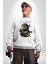 Aziz Sokak Sitili Özel Sözler Erkek Kadın Unisex Dijital Baskılı Beyaz Sweatshirt 3