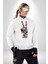 Dünya Barışı Özgürlük Zafer Işareti Erkek Kadın Unisex Dijital Baskılı Beyaz Sweatshirt 4