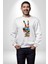 Dünya Barışı Özgürlük Zafer Işareti Erkek Kadın Unisex Dijital Baskılı Beyaz Sweatshirt 5