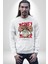 Uyan ve Para Kazanmaya Başla Sokak Style Erkek Kadın Unisex Dijital Baskılı Beyaz Sweatshirt 4