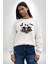 Halloween Skeleton Eğlenceli Cadılar Bayramı Erkek Kadın Unisex Dijital Baskılı Beyaz Sweatshirt 5