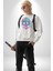 Şeker Kafatası (Day Of The Dead) Erkek Kadın Unisex Dijital Baskılı Beyaz Sweatshirt 2