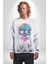 Şeker Kafatası (Day Of The Dead) Erkek Kadın Unisex Dijital Baskılı Beyaz Sweatshirt 3