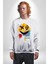 Smile Mood Xox Gülümseme Ruhu Erkek Kadın Unisex Dijital Baskılı Beyaz Sweatshirt 2