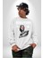 Michelagelo Modern Apollo Heykel Sokak Style Erkek Kadın Unisex Dijital Baskılı Beyaz Sweatshirt 1