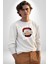 Dudak Dolar Açgözlülük Simgesi Erkek Kadın Unisex Dijital Baskılı Beyaz Sweatshirt 5
