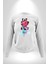 Space Party Astronaut Absürt Neon Renkli Uzay Erkek Kadın Unisex Dijital Baskılı Beyaz Sweatshirt 1