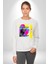 Heykel Anlamadığınız Şeyden Nefret Etmeyin Erkek Kadın Unisex Dijital Baskılı Beyaz Sweatshirt 5