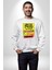 Aşk Meleği Sahte Melek Sus Erkek Kadın Unisex Dijital Baskılı Beyaz Sweatshirt 3