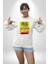 Aşk Meleği Sahte Melek Sus Erkek Kadın Unisex Dijital Baskılı Beyaz Sweatshirt 5
