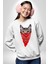Maske Gangester Kedi Erkek Kadın Unisex Dijital Baskılı Beyaz Sweatshirt 3