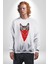 Maske Gangester Kedi Erkek Kadın Unisex Dijital Baskılı Beyaz Sweatshirt 4