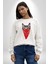 Maske Gangester Kedi Erkek Kadın Unisex Dijital Baskılı Beyaz Sweatshirt 5