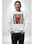 Rock On El Işareti Metal Horns Sembolü Erkek Kadın Unisex Dijital Baskılı Beyaz Sweatshirt 1