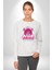 Neon Jungle Leopar Tasarım Erkek Kadın Unisex Dijital Baskılı Beyaz Sweatshirt 2