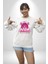 Neon Jungle Leopar Tasarım Erkek Kadın Unisex Dijital Baskılı Beyaz Sweatshirt 5