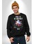 Farklı Olmak Zorundayım Erkek Kadın Unisex Dijital Baskılı Siyah Sweatshirt 1
