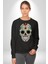 Dia De Los Muertos Erkek Kadın Unisex Dijital Baskılı Siyah Sweatshirt 2