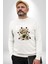 Aşk Meleği Para Kazandım Hayat Tavsiyesi Erkek Kadın Unisex Dijital Baskılı Beyaz Sweatshirt 1