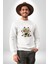 Aşk Meleği Para Kazandım Hayat Tavsiyesi Erkek Kadın Unisex Dijital Baskılı Beyaz Sweatshirt 5