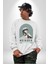 Statü Davut Heykeli Erkek Kadın Unisex Dijital Baskılı Beyaz Sweatshirt 3