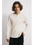 Düğmeli Waffle Uzun Kol T-Shirt 2