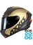 Draken S Gear A9 Matt Gold Kapalı Motosiklet Kaskı - Xxl 4