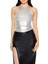 F21 Metallic Halter Bluz 1