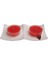 Home Tealight Kırmızı Mum Set Seramik We Love Mom 1 Adet 2