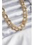 Altın Renk Samanyolu Zincir Çelik Choker Kolye - 3134 1