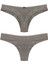 Kırmızı Gri Renk Seçenekli Kenarları Dantelli Brazilian Bikini Külot 4