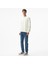 Erkek Beyaz Regular Fit Sweatshirt 3