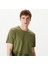 Erkek Yeşil Standart Fit T-Shirt 4