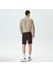 Erkek Kahverengi Slim Fit Keten Bermuda 2