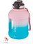 Pipetli Motivasyon Matarası 1700 ml Mega Büyük Boy Çift Renk 2 Farklı Renk 1