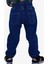 Erkek Çocuk Jean Pantolon Bağcıklı Paçası Lastikli 1.5-5 Yaş, Koyu Mavi 4