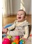 Erkek Bebek Zıbınlı 3 Lü Takım Sevimli Ayıcık Nakışlı Kapüşonlu 4 Ay-1 Yaş, Bej Melanj 2
