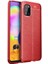 Galaxy A02S Kılıf Zore Niss Silikon Kapak-Kırmızı 1