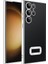 Galaxy S23 Ultra Kılıf Kamera Korumalı Logo Gösteren Omega Kapak-Gümüş 1