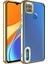 Xiaomi Redmi 10A Kılıf Kamera Korumalı Logo Gösteren Omega Kapak-Gold 1