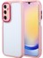 Galaxy A25 Kılıf Kamera Korumalı Renkli Kenar ve Çerçeve Tasarımlı Vitamin Kapak-Mürdüm 1