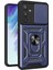 Galaxy A54 Kılıf Magnetik Standlı Kamera Korumalı Sürgülü Vega Kapak-Mavi 1
