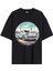 Arabalı Tshirt Ön Baskılı T-shirt Bisiklet Yaka Siyah Unisex Tişört Araba33 1